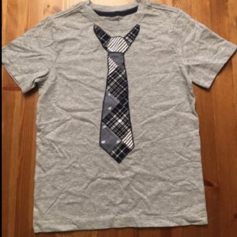 Adorable Toddler Built-in Tie Shirt